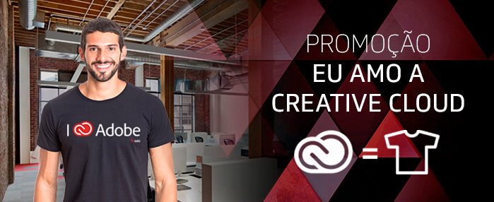 Promoção Adobe Camiseta Creative Cloud