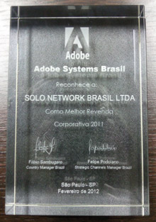 Solo Network - Melhor Revenda Adobe Brasil 2011