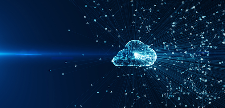 Conexao feita de várias núvens digitais